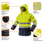 Arbetsjacka varning vattentät, gul, storlek L