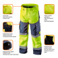 Spodnie robocze ostrzegawcze softshell, żółte, rozmiar L