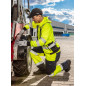 Arbetsbyxor varning softshell, gula, storlek L