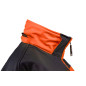 Arbetsjacka varning softshell med huva, orange, storlek XL