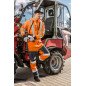 Arbetsbyxor varning softshell, orange, storlek XXL