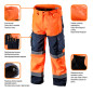 Spodnie robocze ostrzegawcze softshell, pomarańczowe, rozmiar XXXL
