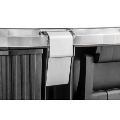 Organisatör med hinkar 40 x 40 x 12 cm