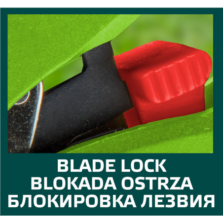 Trädgårdssax med smidda blad och ratt, skärkapacitet 20 mm.