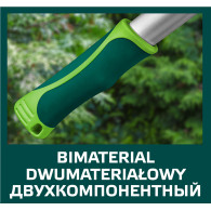 Sekator do gałęzi kowadełkowy 710 mm, średnica cięcia 42 mm, uchwyty aluminiowe