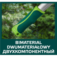 Sekator do gałęzi kowadełkowy teleskopowy 670 mm, średnica cięcia 45 mm, uchwyty aluminiowe