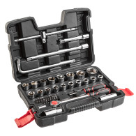 Hylsnyckelset 1/4', 1/2', 47 delar.