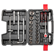 Hylsnyckelset 1/4', 1/2', 47 delar.