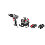 Set med batteridrivna elverktyg: borrskruvdragare, ficklampa, väska, batteri Energy+ 18V, Li-Ion 2.0Ah, laddare
