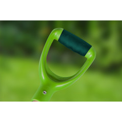 Spade med skarp klinga, trähandtag, T-Rex