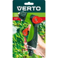 Spridare med justerbart pistolhandtag och steglös flödesreglering.