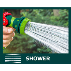 Spridarpistol med 8 funktioner och kontinuerlig strömningsreglering