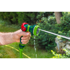 Spridarpistol med 8 funktioner och kontinuerlig strömningsreglering