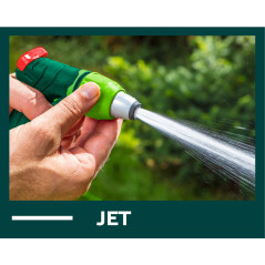 Spridare med justerbart munstycke