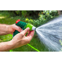 Spridare med justerbart munstycke