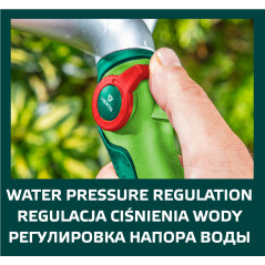 Spridningspistol med bred stråle