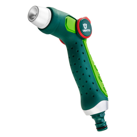 Spridningsmunstycke med justerbar stråle och kontinuerlig flödesreglering.