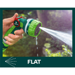 Spridarpistol med 7 funktioner och kontinuerlig justering av strålen.