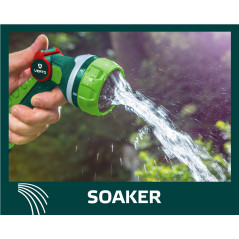 Spridarpistol med 7 funktioner och kontinuerlig justering av strålen.