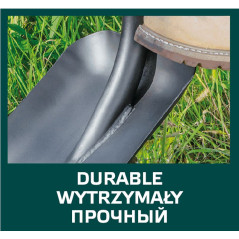 Spade, metallhandtag, plasthandtag