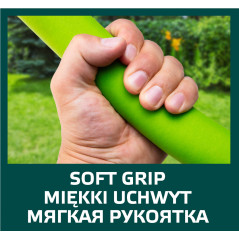 Spade rakt, metallhandtag, plasthandtag