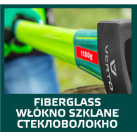 Siekiera 2500 g, obuch 1500 g, trzonek z włókna