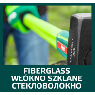 Siekiera 3900 g, obuch 2700 g, trzonek z włókna