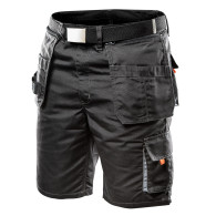 Korta HD-shorts, canvasbälte, avtagbara fickor, storlek XXL/58.