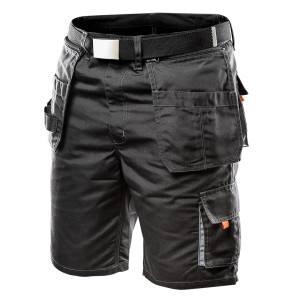 Korta HD-shorts, canvasbälte, avtagbara fickor, storlek XXL/58.