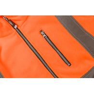 Fleecefodrad varseltröja, orange, storlek L