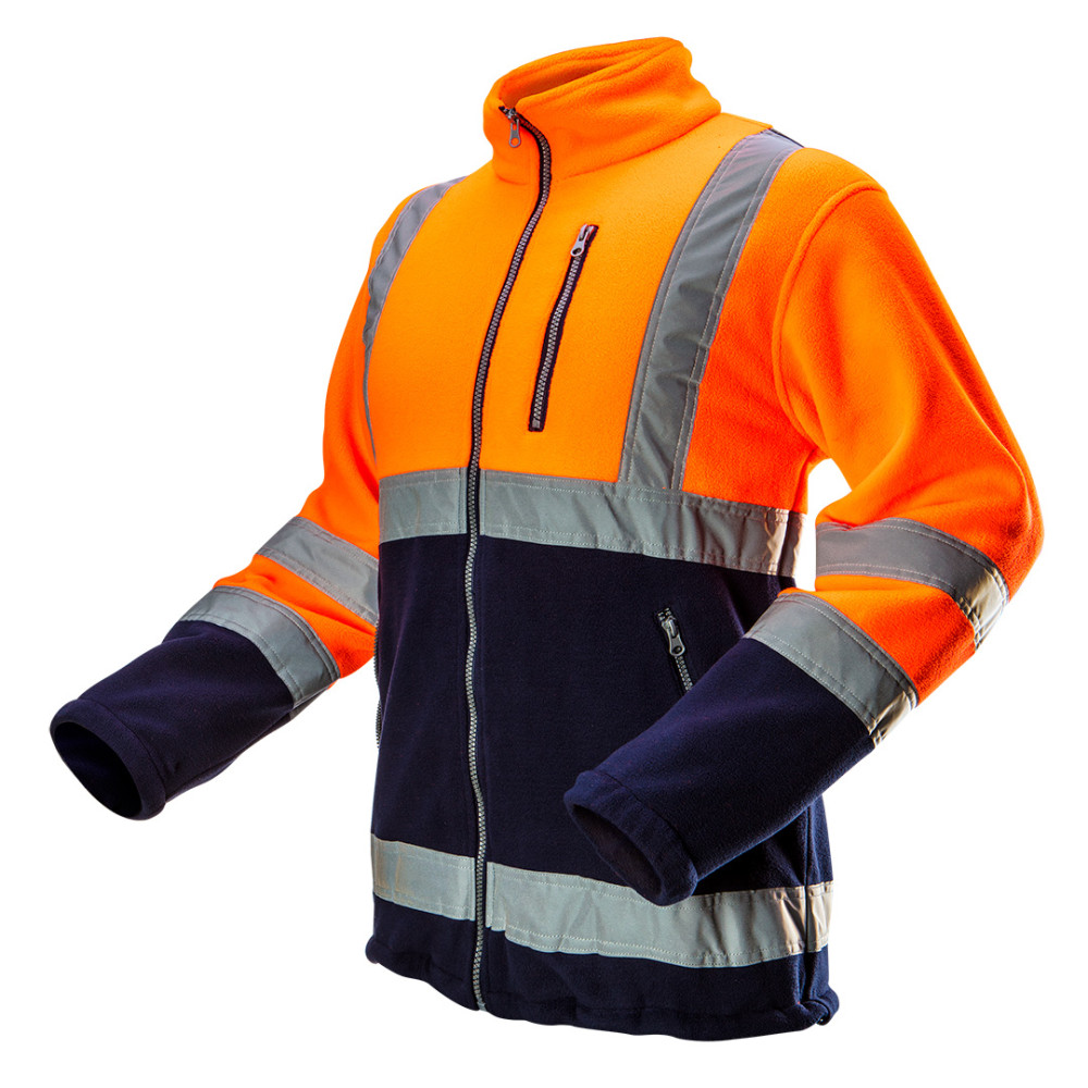 Fleecefodrad varseltröja, orange, storlek XL Fleecefodrad varseltröja, orange, storlek XL