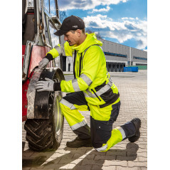 Arbetsvarseltröja, gul, storlek S