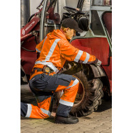 Arbetsjacka varningsfärgad, orange, storlek M.