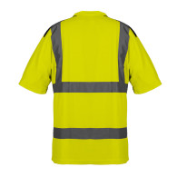 T-shirt ostrzegawczy, ciemny dół, żółty, rozmiar M