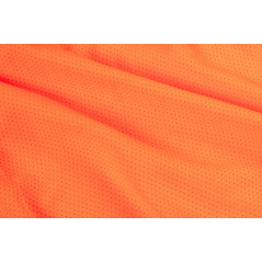 Varningströja, mörk botten, orange, storlek XL.