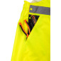Arbetshängslen, varningsfärgade, vattentäta, gula, storlek S