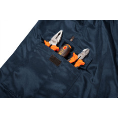 Arbetshängslen, varningsfärgade, marinblå, storlek S