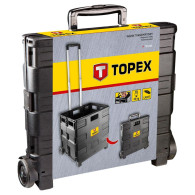 Transportvagn, hopfällbar låda, bärkapacitet 35 kg.
