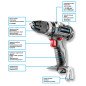Borrmaskin och skruvdragare med borstlös motor Energy+ 18V, Li-Ion, 13 mm, utan batteri