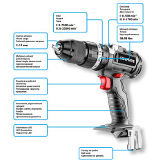 Trådlös borrskruddragare med borstlös motor och slagfunktion Energy+ 18V, Li-Ion, 13 mm, utan batteri | HandlaSmidigt.se
