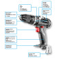Trådlös borrskruddragare med borstlös motor och slagfunktion Energy+ 18V, Li-Ion, 13 mm, utan batteri