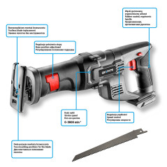 Batteridriven sabelsåg Energy+ 18V, Li-Ion, utan batteri