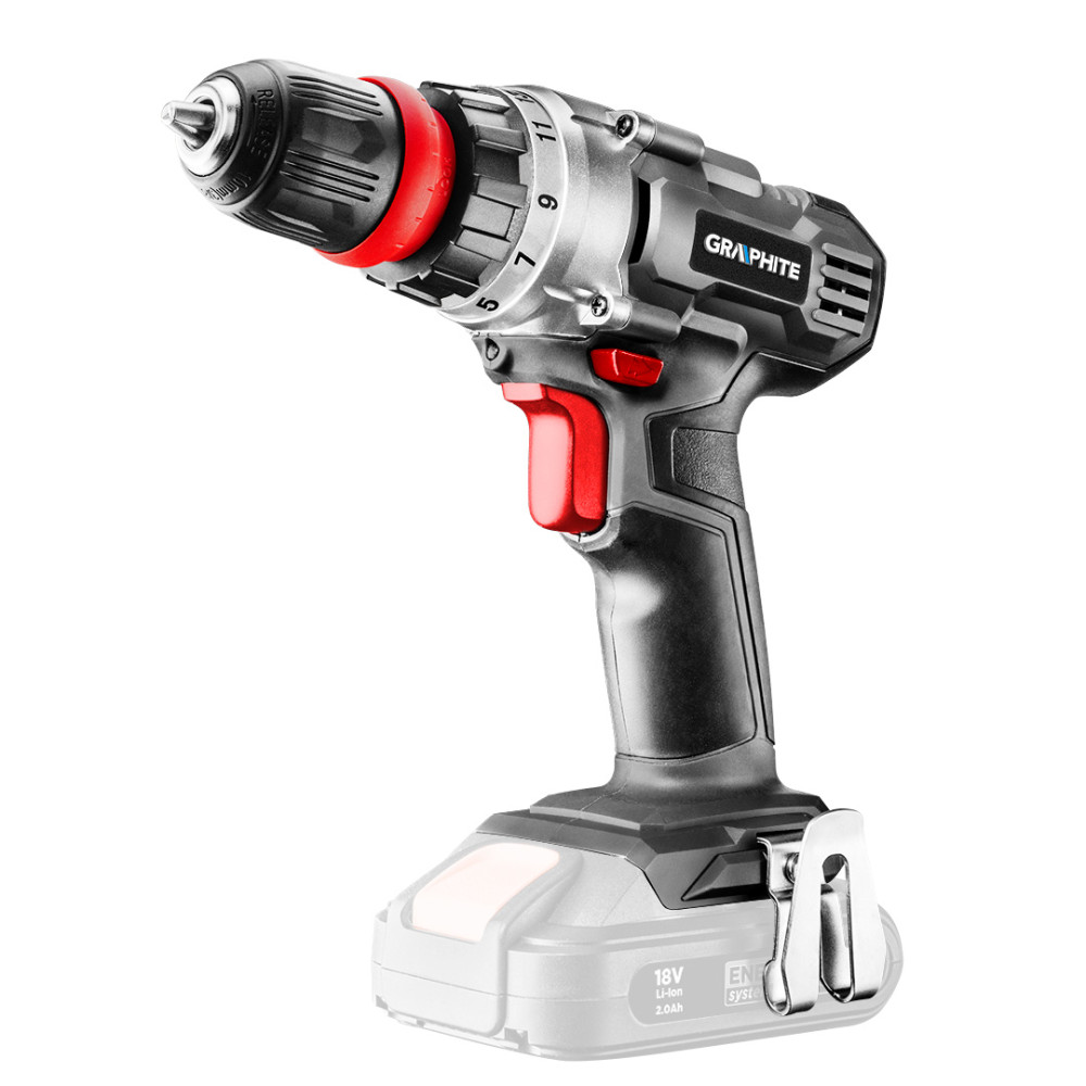Borrmaskin och skruvdragare Energy+ 18V, Li-Ion, avtagbart handtag 10 mm, utan batteri Borrmaskin och skruvdragare Energy+ 18V, Li-Ion, avtagbart handtag 10 mm, utan batteri