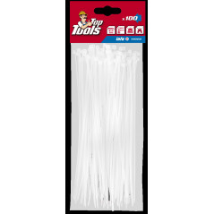 Bandklämmor 2,5 x 200 mm, 100 st.