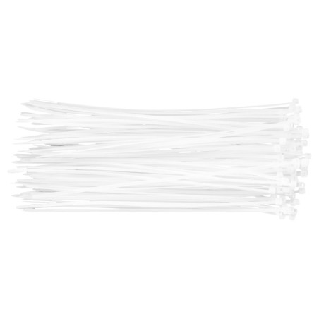 Spännband 2,5 x 200 mm, 100 st, vita