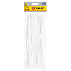 Bandklämmor 3,6 x 300 mm, 100 st, vita