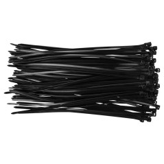 Bandklämmor 3,6 x 200 mm, 100 st, svarta