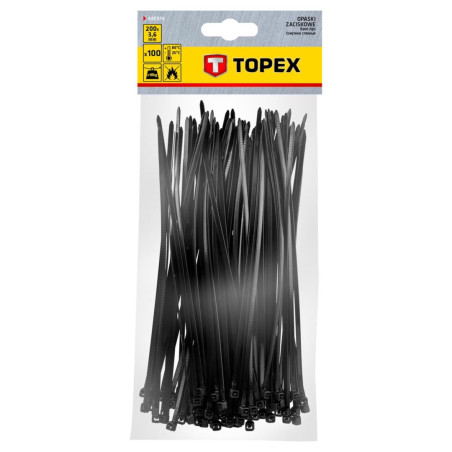 Bandklämmor 3,6 x 200 mm, 100 st, svarta