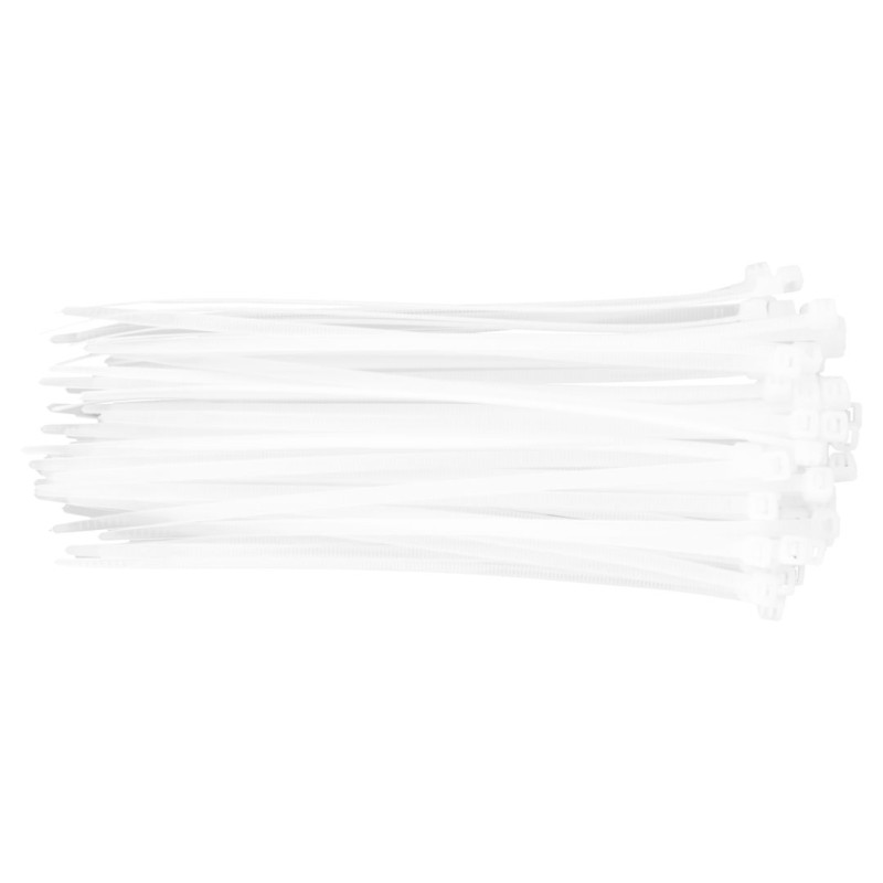 Strypklämmor 4,8 x 200 mm, 75 st, vita