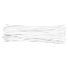 Strypklämmor 4,8 x 370 mm, 75 st, vita